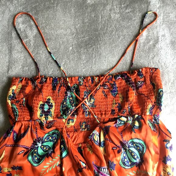 Maeve Orange Floral Maxi Dress - Picture 4 of 8